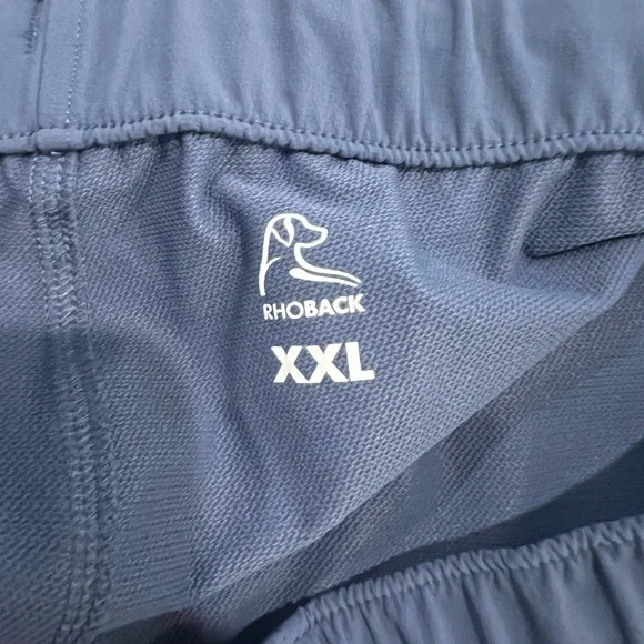 Rhoback Blue Athletic Shorts Lightweight Performance - Picture 3 of 5